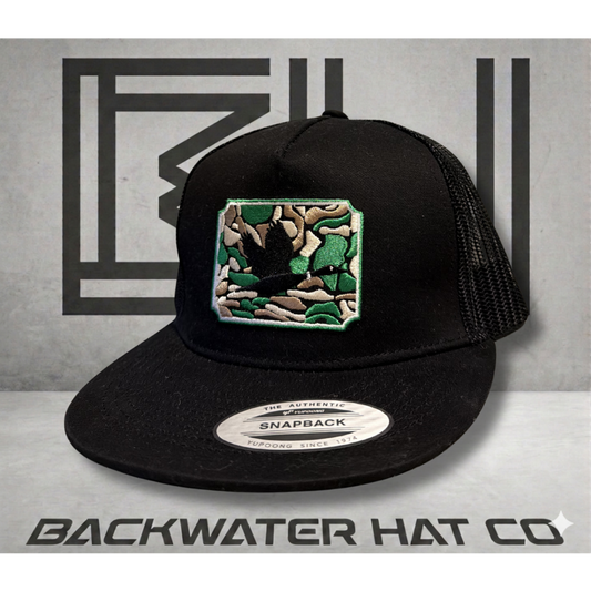 Duck Camo Patch Snapback Hat